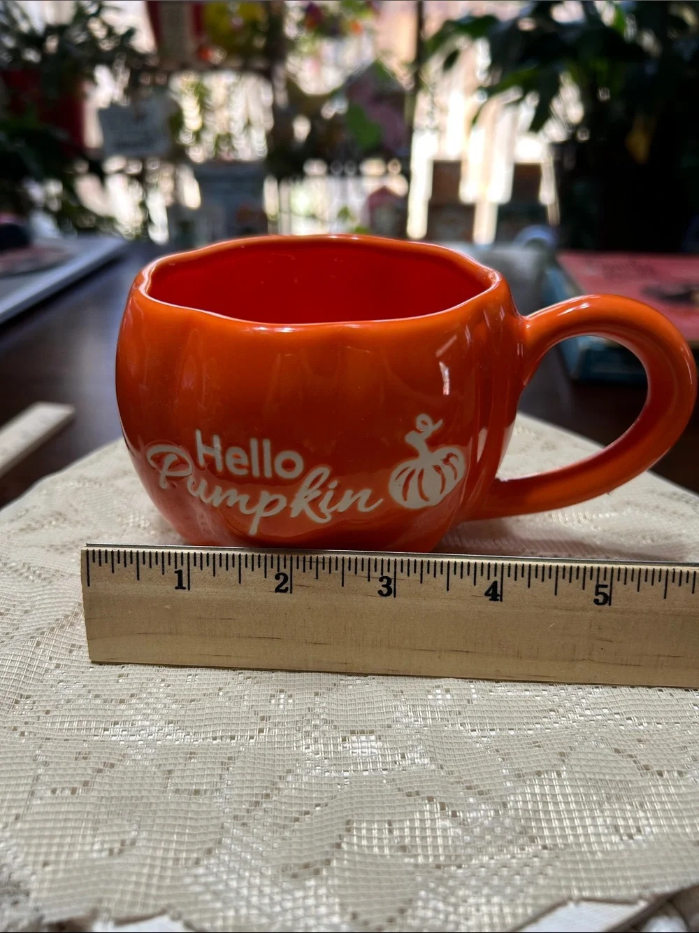 Coffee Tea Cup with “Hello Pumpkin” Get Ready for the’Ber Months w/ A New Cup